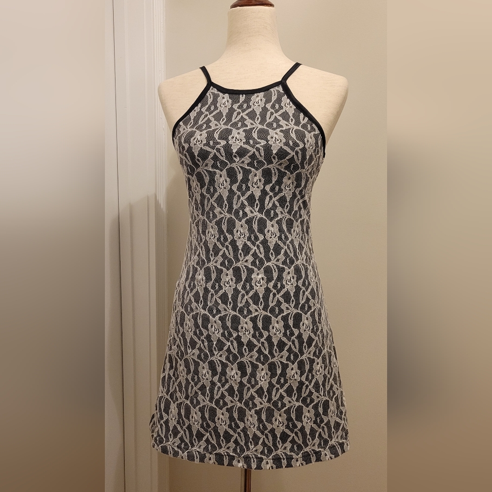 Black and White Lace Dress